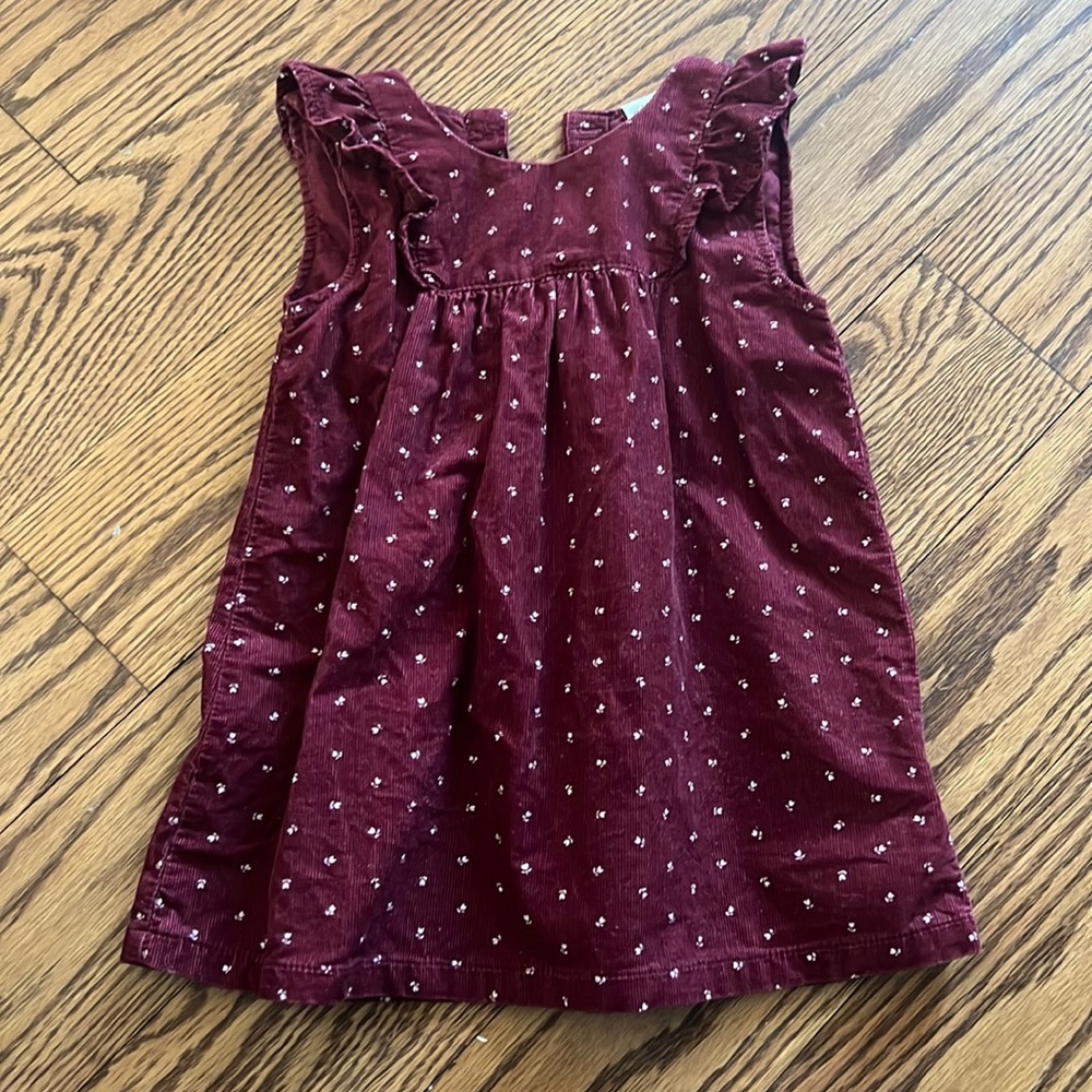 H&M Lightweight Cotton Corduroy Dress EUC 12M